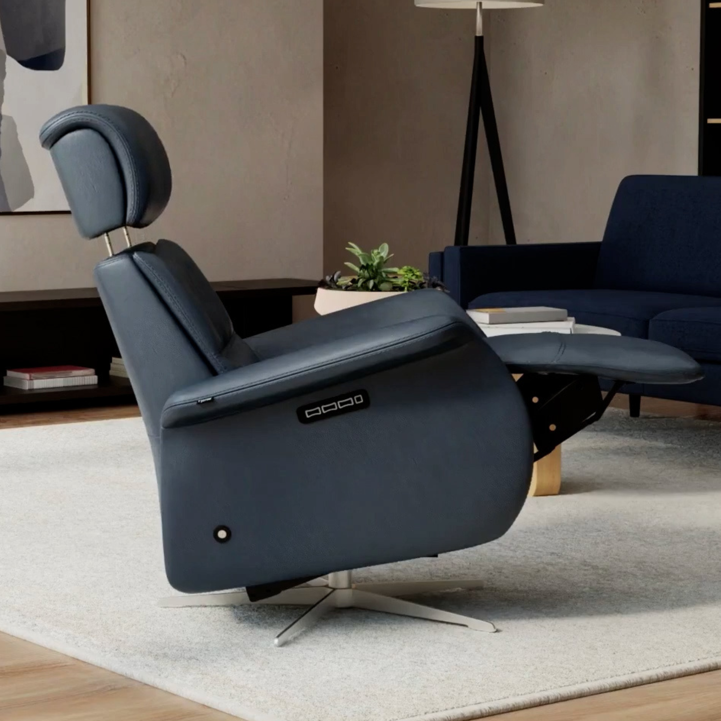 Fjords Cosmo Leather Triple Motor Zero Gravity Recliner Chair