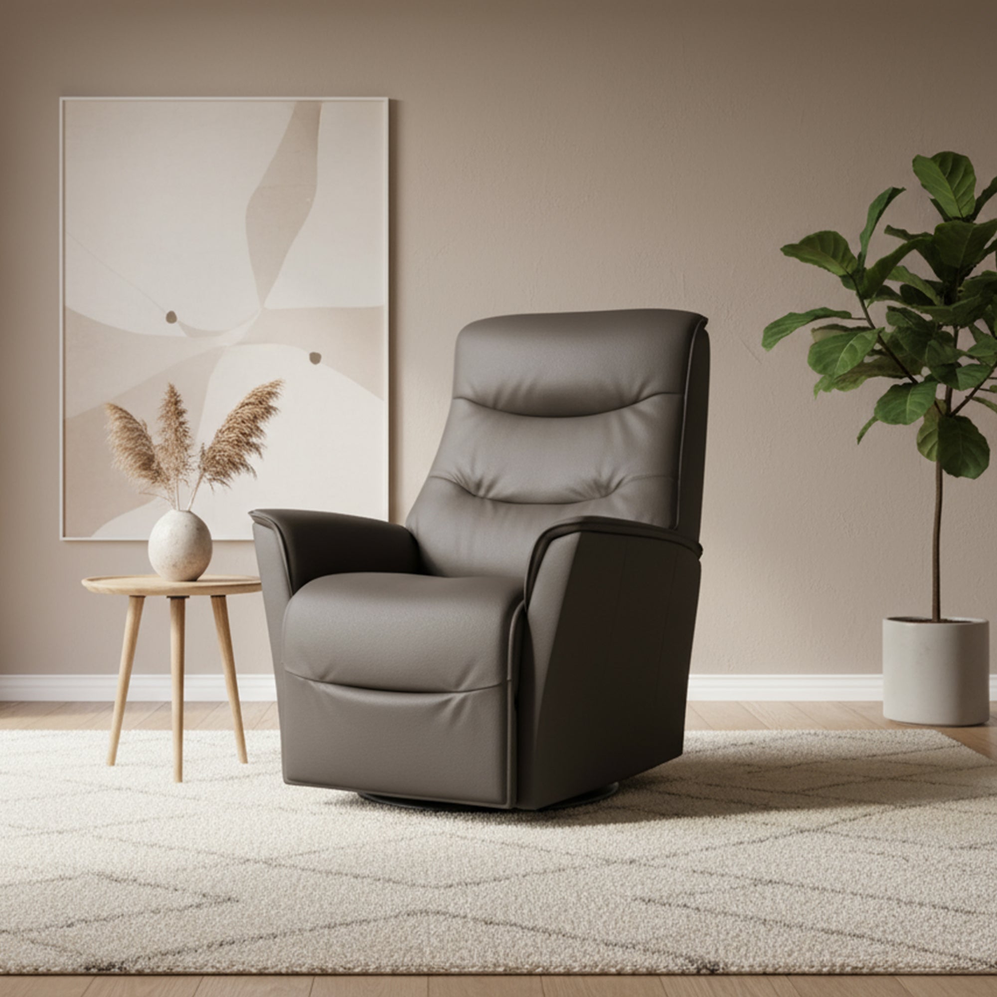 Fjords Dallas Swing Relaxer Leather Recliner Chair – Comfort