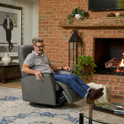 Fjords Dallas Swing Relaxer Leather Recliner Chair