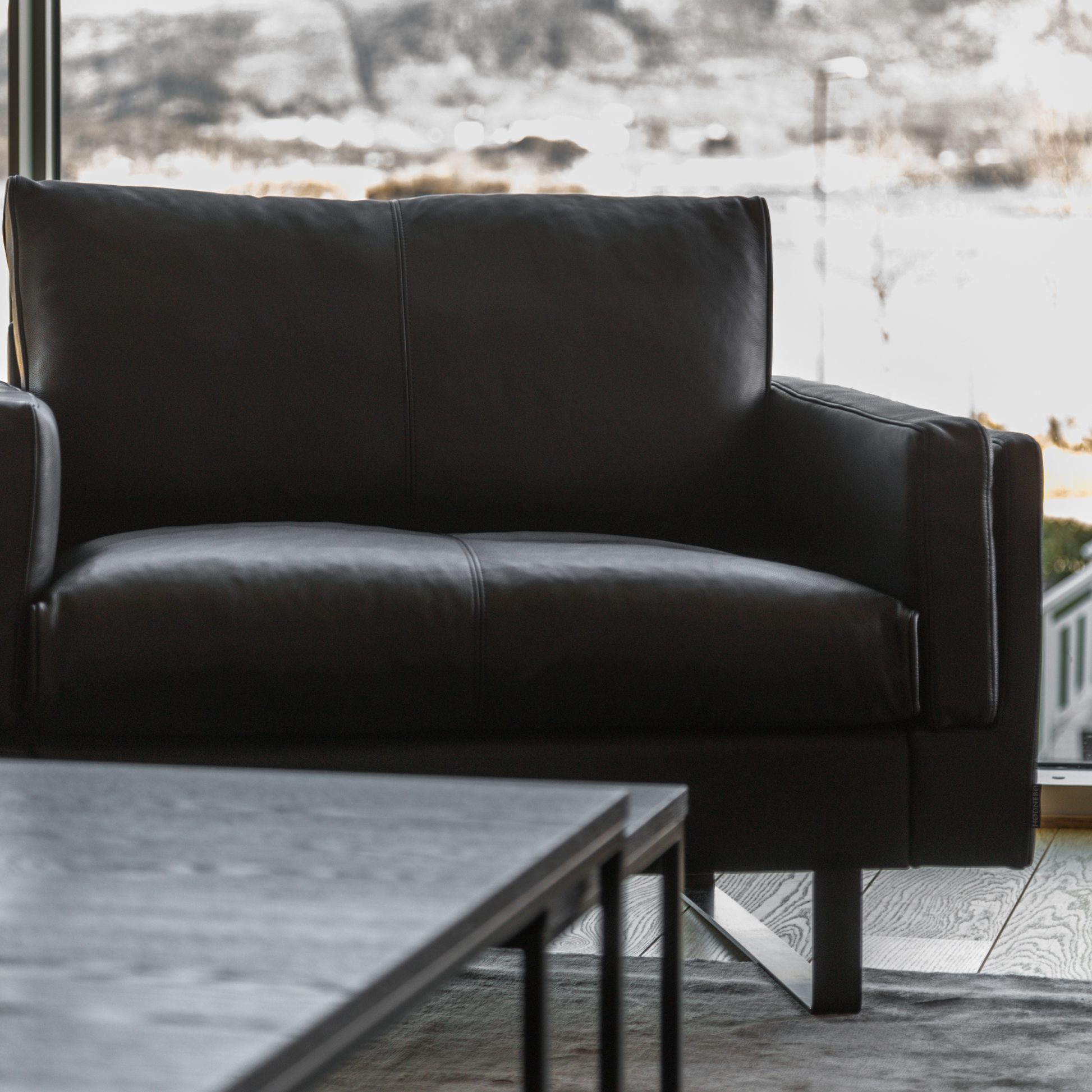 Fjords Endless Leather Accent Chair with Feather Cushions-Comfort Design Furniture