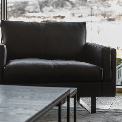 Fjords Endless Leather Accent Chair with Feather Cushions-Comfort Design Furniture