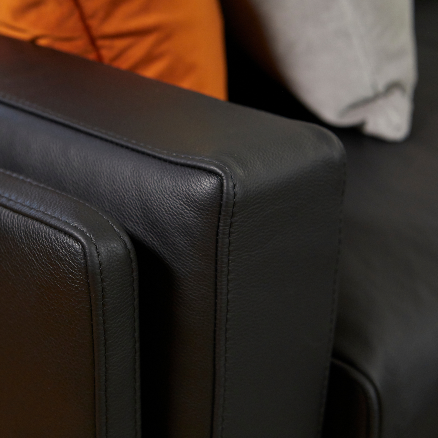 Fjords Endless Modern Leather Sofa with Feather Cushions
