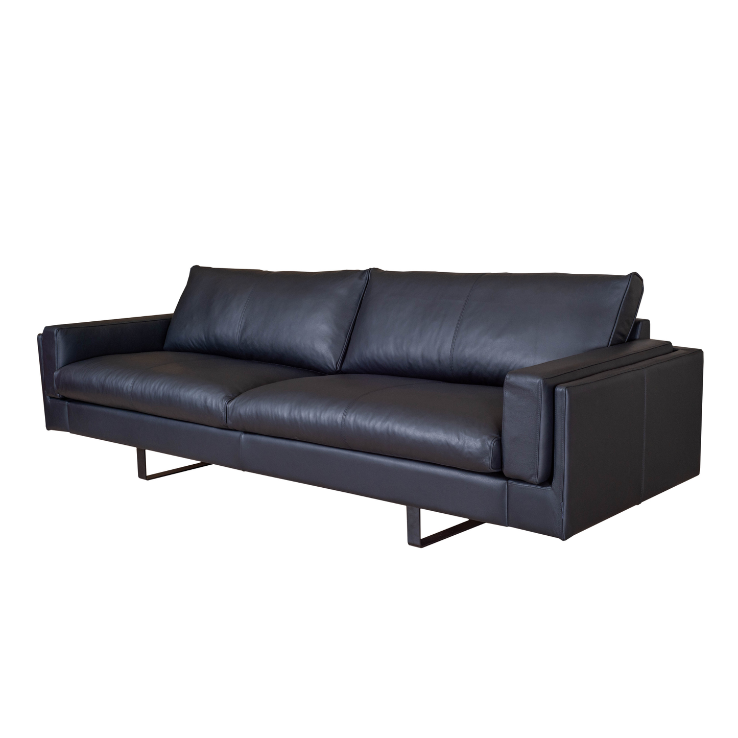Fjords Endless Modern Leather Sofa with Feather Cushions