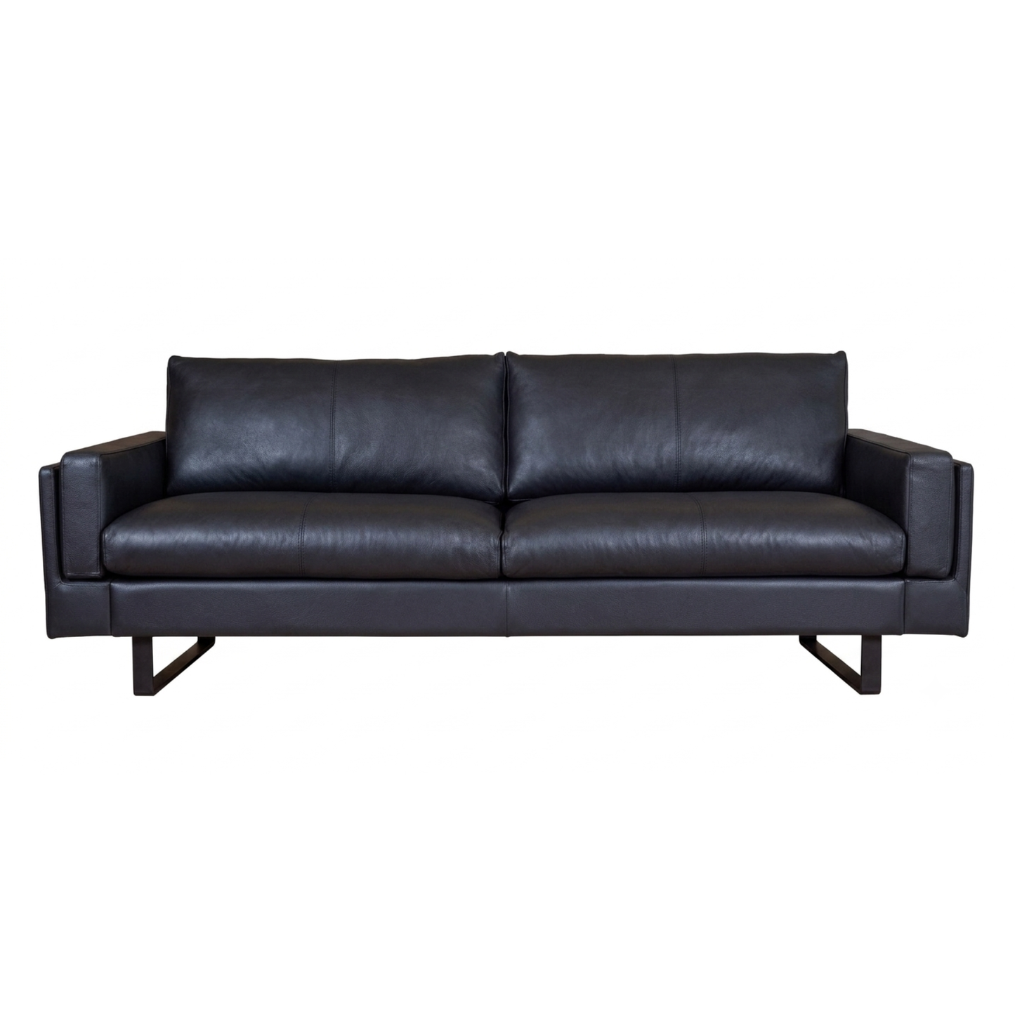 Fjords Endless Modern Leather Sofa with Feather Cushions