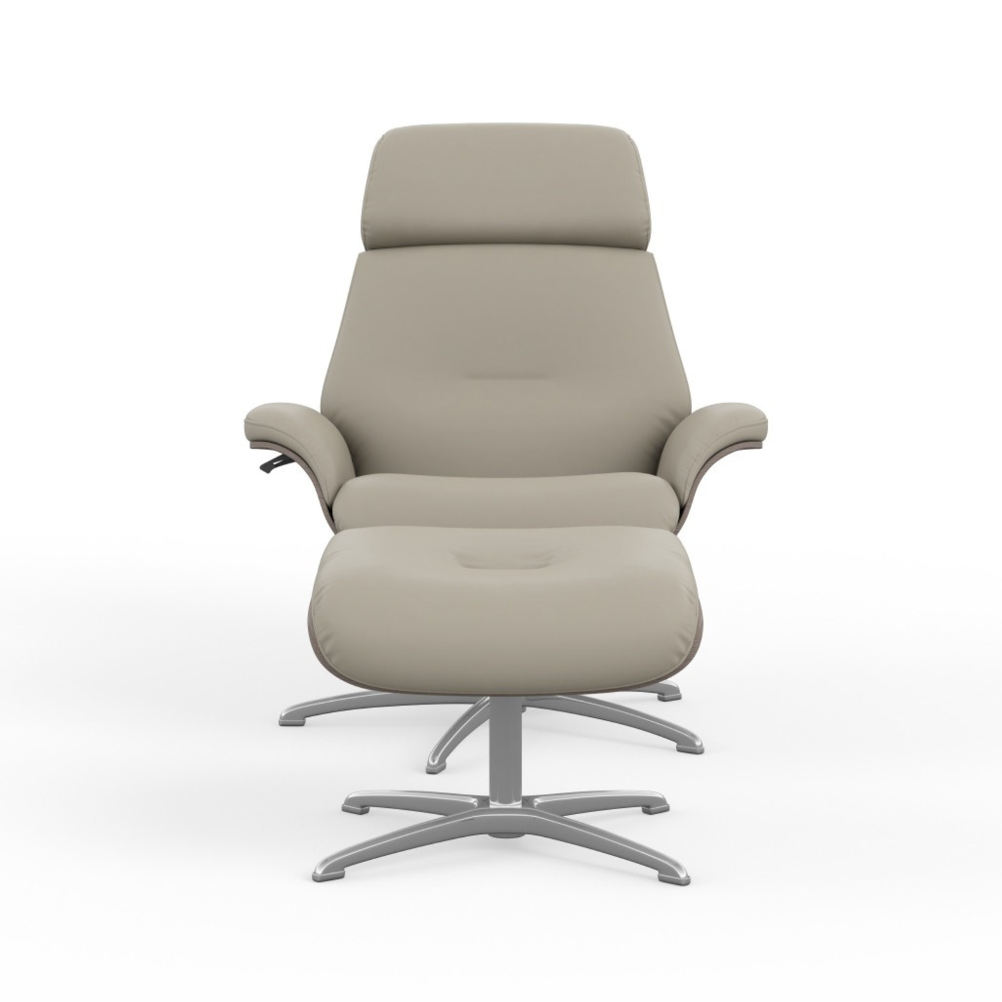 Fjords Falcon Swivel Manual Recliner Chair With Footstool