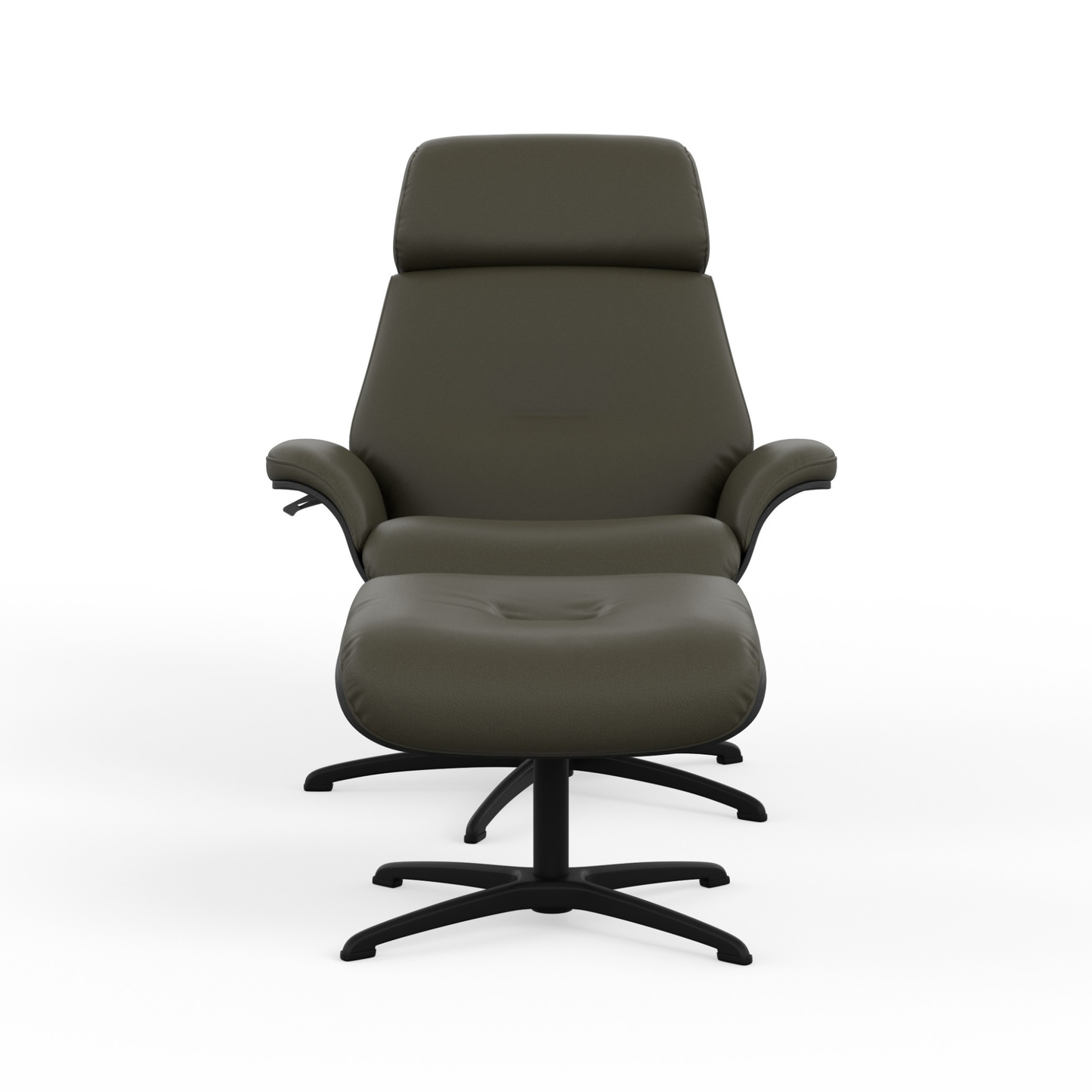 Fjords Falcon Swivel Manual Recliner Chair With Footstool