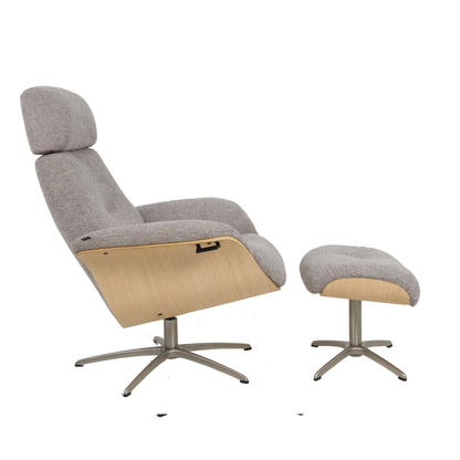 Fjords Falcon Swivel Manual Recliner Chair With Footstool