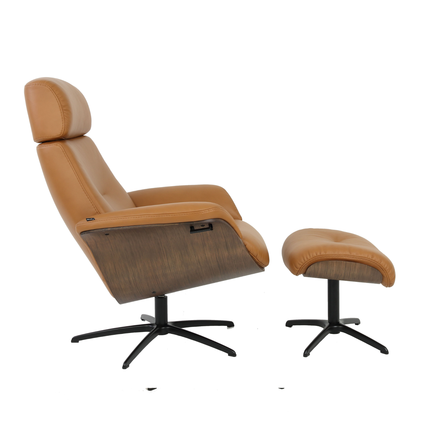 Fjords Falcon Swivel Manual Recliner Chair With Footstool