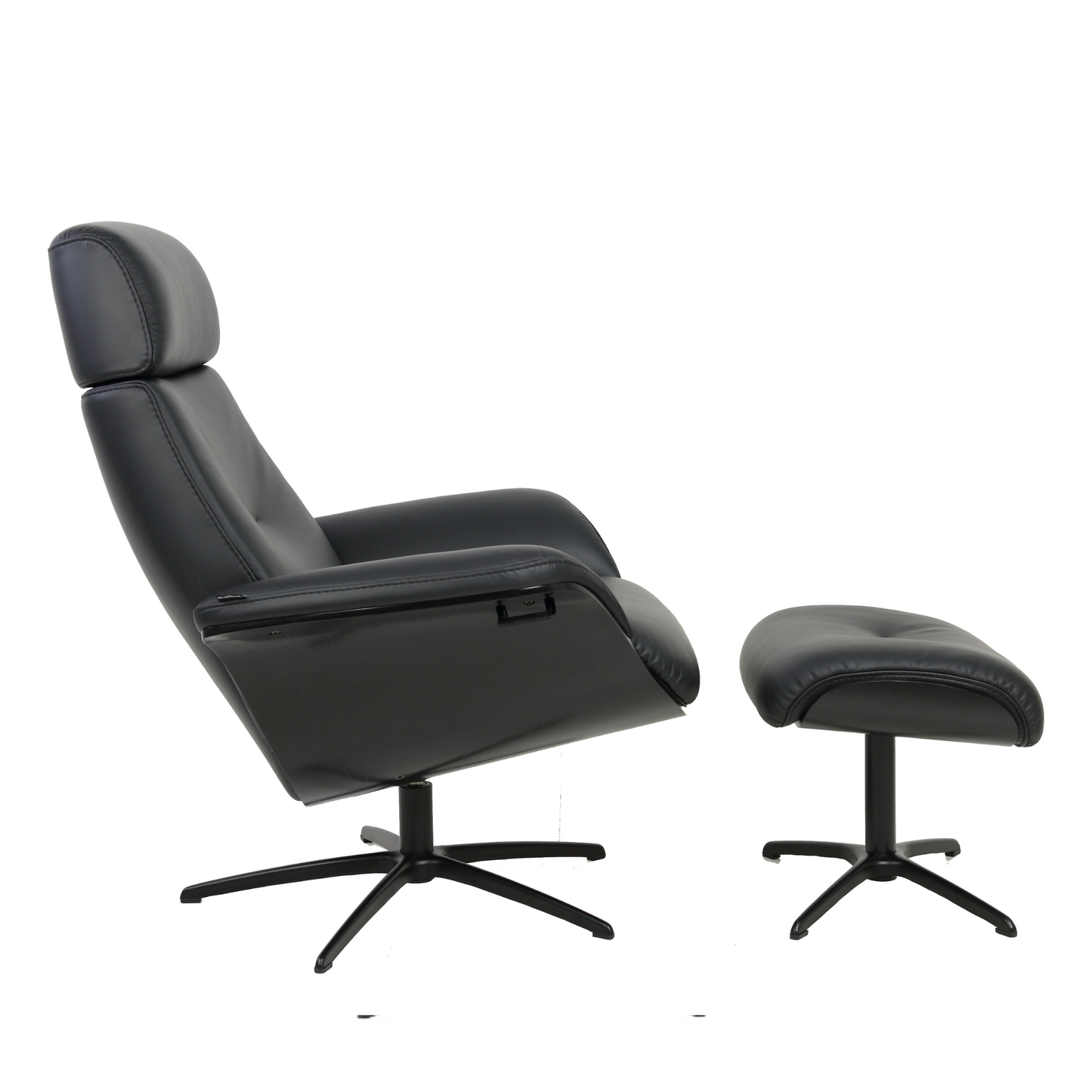 Fjords Falcon Swivel Manual Recliner Chair With Footstool