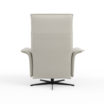 Fjords Finn leather recliner chair back view showing headrest and structure for comfort furniture