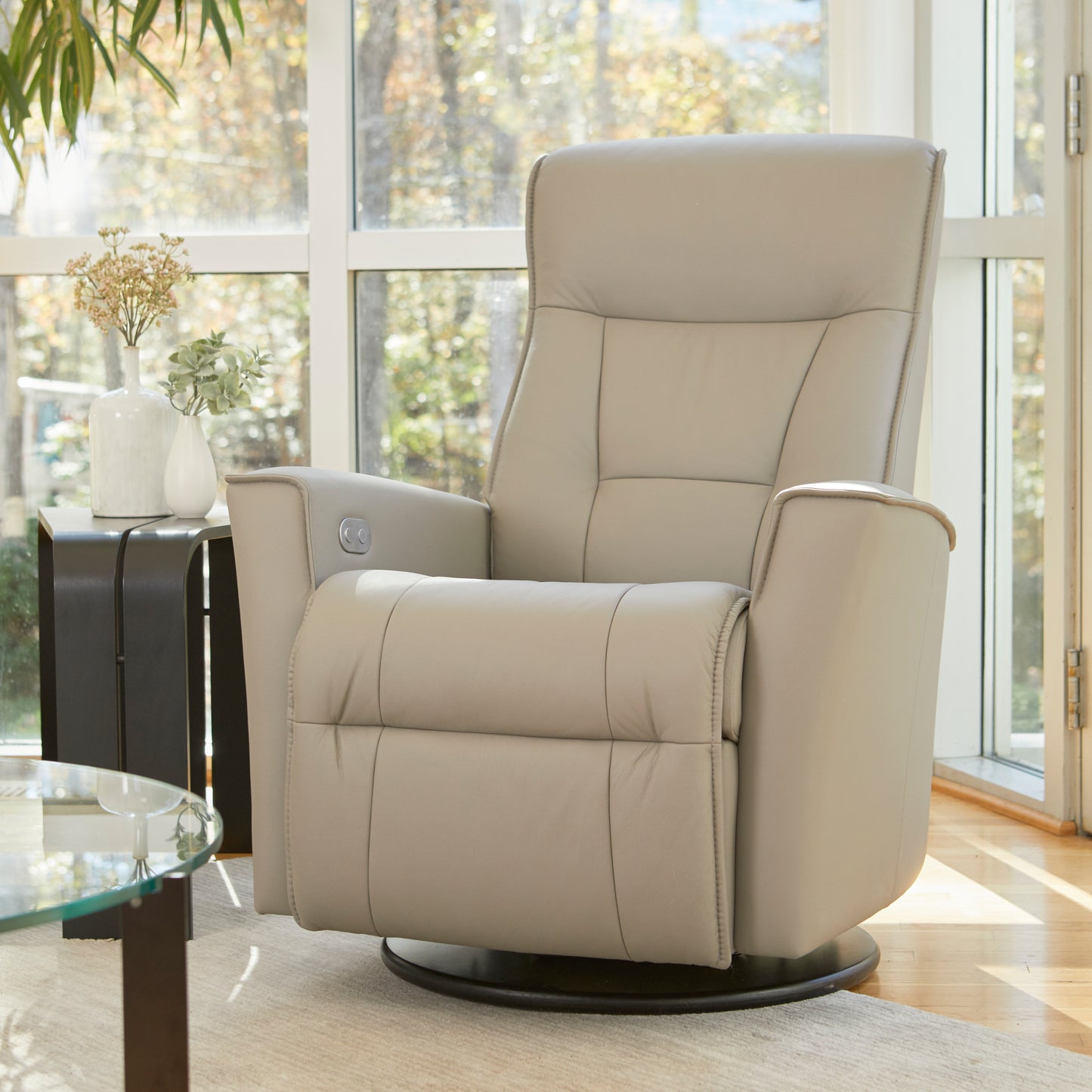 Fjords Harstad Swing Relaxer Leather Recliner Chair