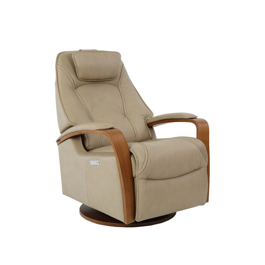 Fjords Helsinki Leather Swing Relaxer With Swivel Glider & Rocker Recliner Chair