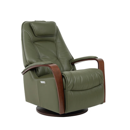 Fjords Helsinki Leather Swing Relaxer With Swivel Glider & Rocker Recliner Chair