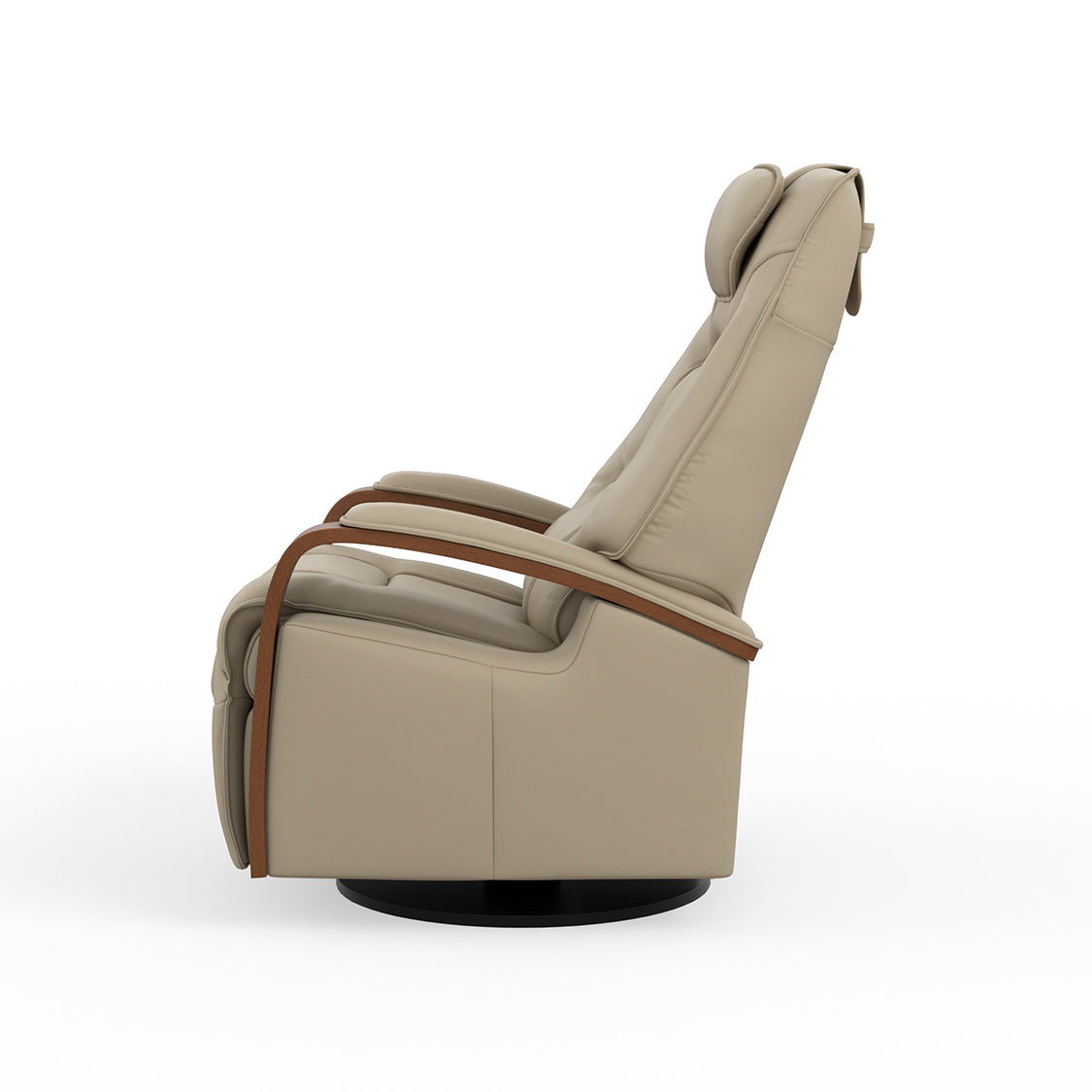 Fjords Helsinki Leather Swing Relaxer With Swivel Glider & Rocker Recliner Chair