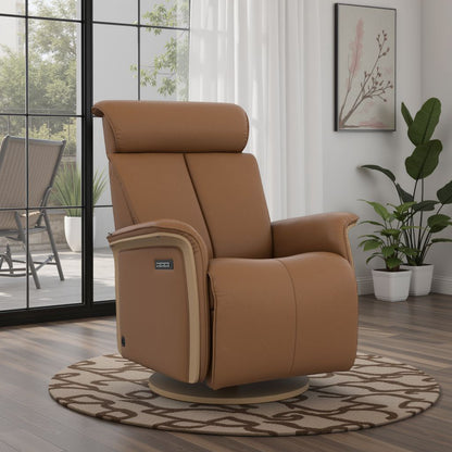 Fjords Jewel Leather Recliner Chair With Swivel & Gliding Motion