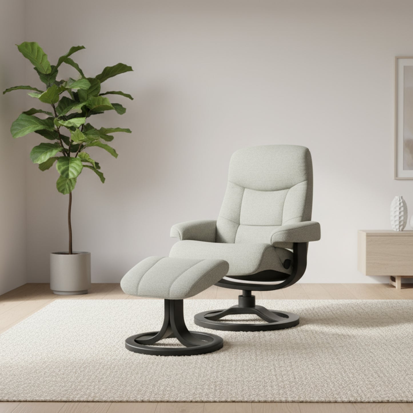Fjords Muldal R Swivel Recliner Chair With Active Release Neck Support