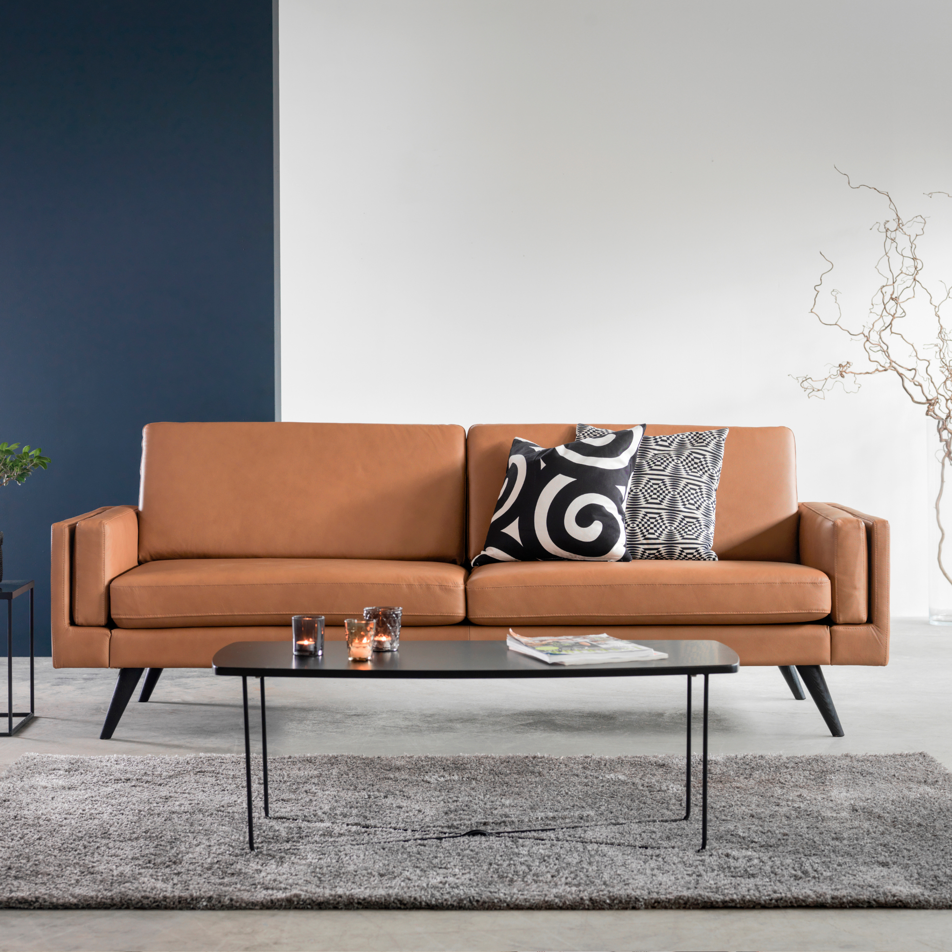 Fjords Nordic Upholstered 3 Seater Sofa with Track Arms-comfortdesignfurniture