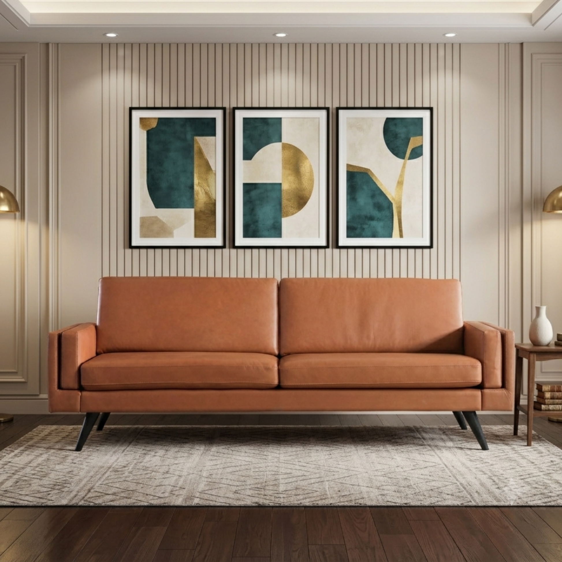 Fjords Nordic Upholstered 3 Seater Sofa with Track Arms-comfortdesignfurniture