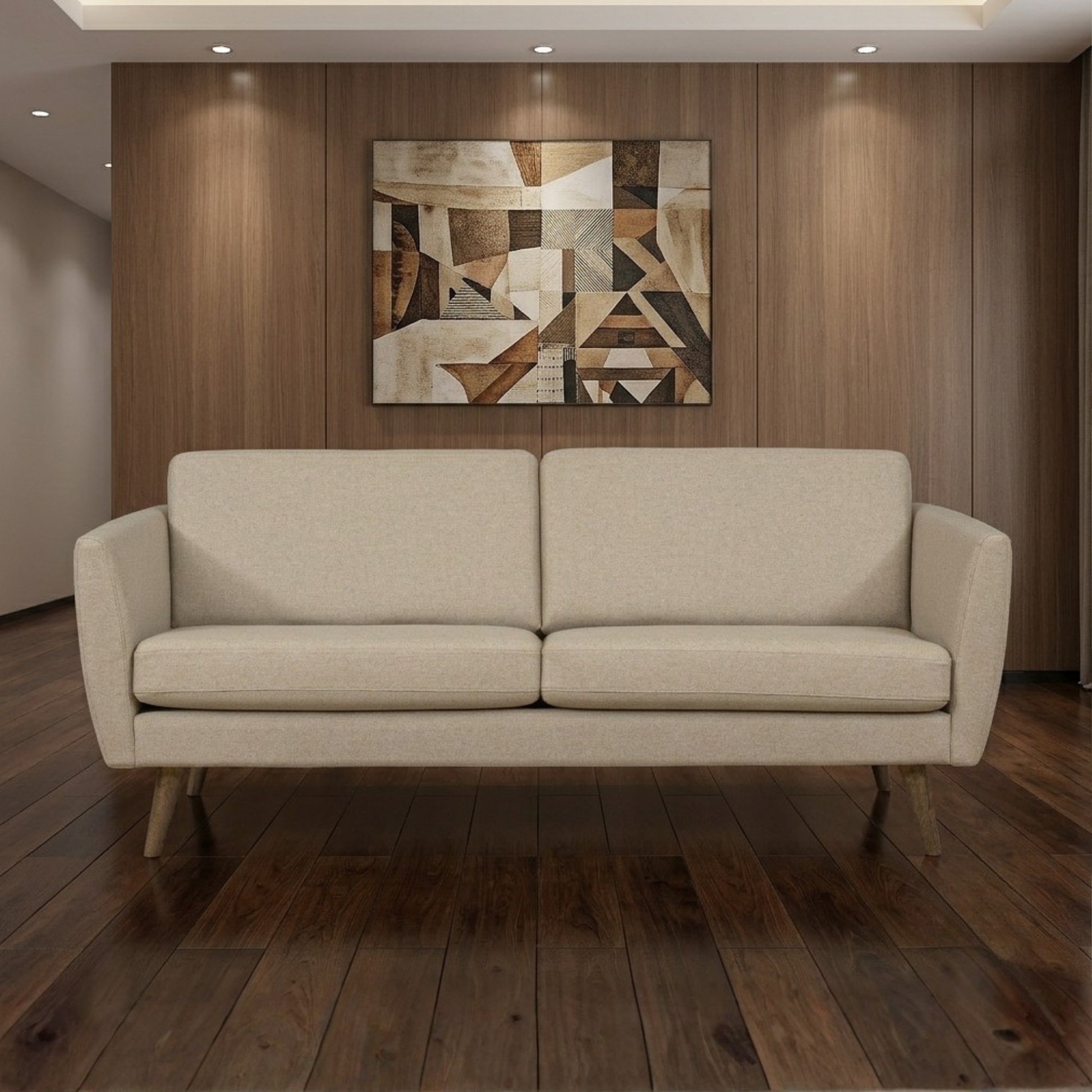 Fjords Nordic Upholstered 3 Seater Sofa with Track Arms-comfortdesignfurniture