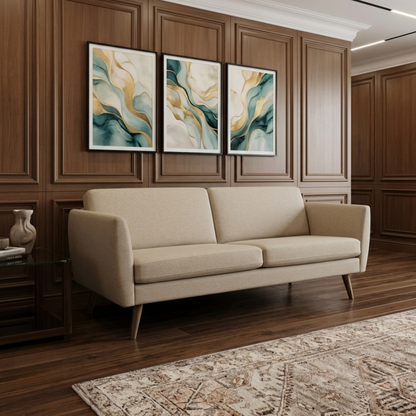 Fjords Nordic Upholstered 3 Seater Sofa with Track Arms-comfortdesignfurniture