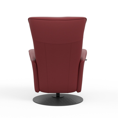 Fjords Oskar Leather Swivel Glider Power Recliner Chair