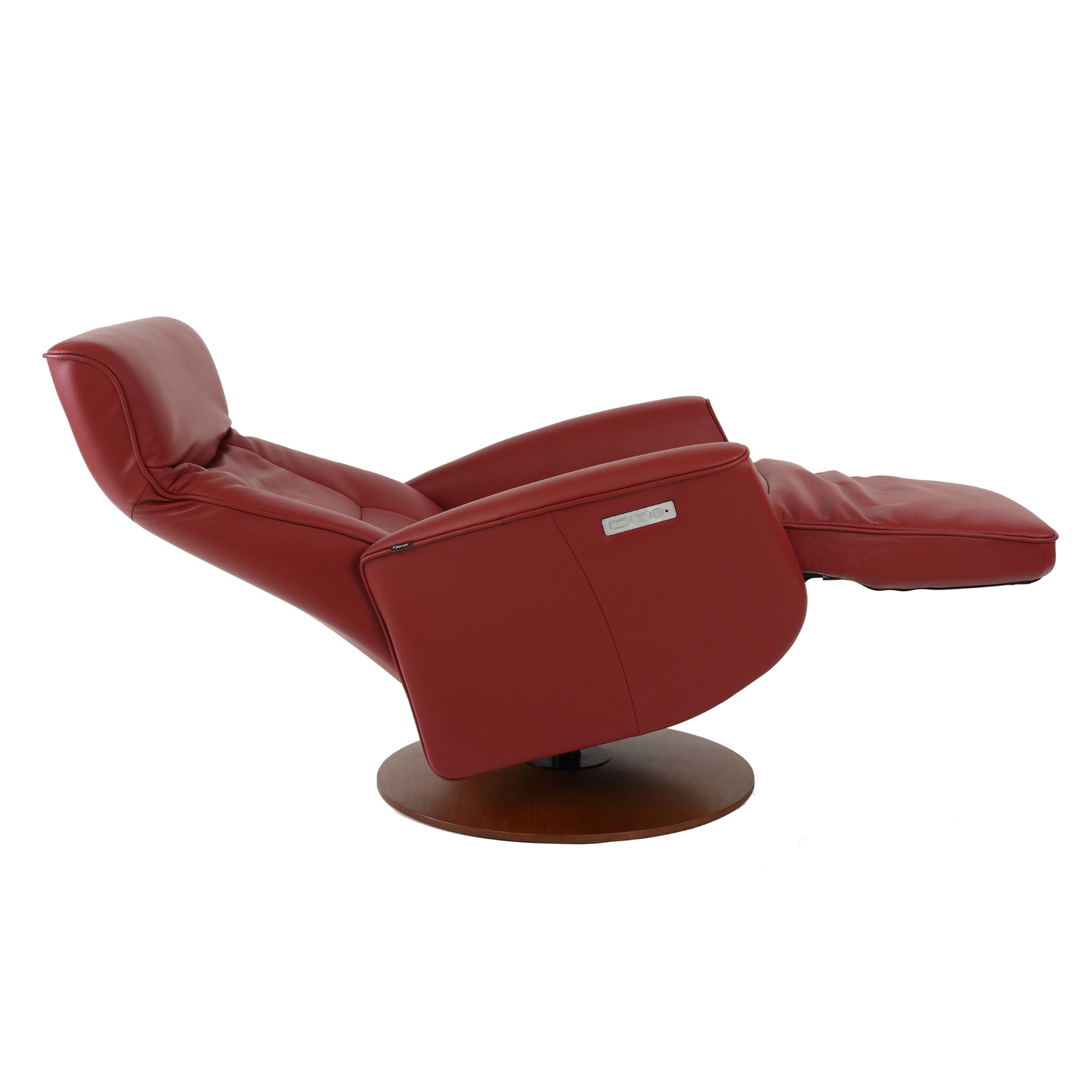 Fjords Oskar Leather Swivel Glider Power Recliner Chair