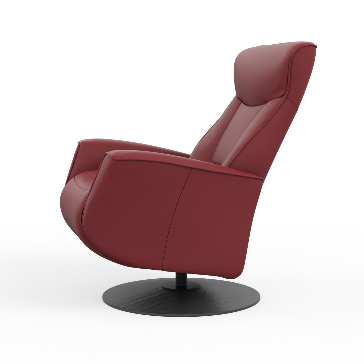 Fjords Oskar Leather Swivel Glider Power Recliner Chair