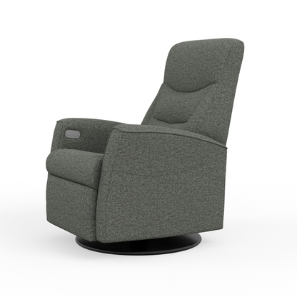 Fjords Oslo Leather Power Recliner Chair With Swivel Base
