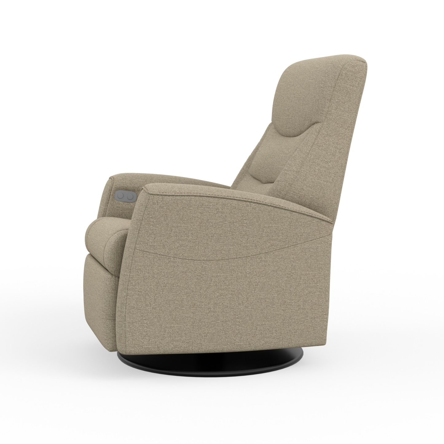 Fjords Oslo Leather Power Recliner Chair With Swivel Base