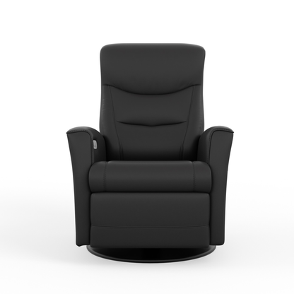 Fjords Oslo Leather Power Recliner Chair With Swivel Base