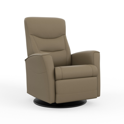 Fjords Oslo Leather Power Recliner Chair With Swivel Base