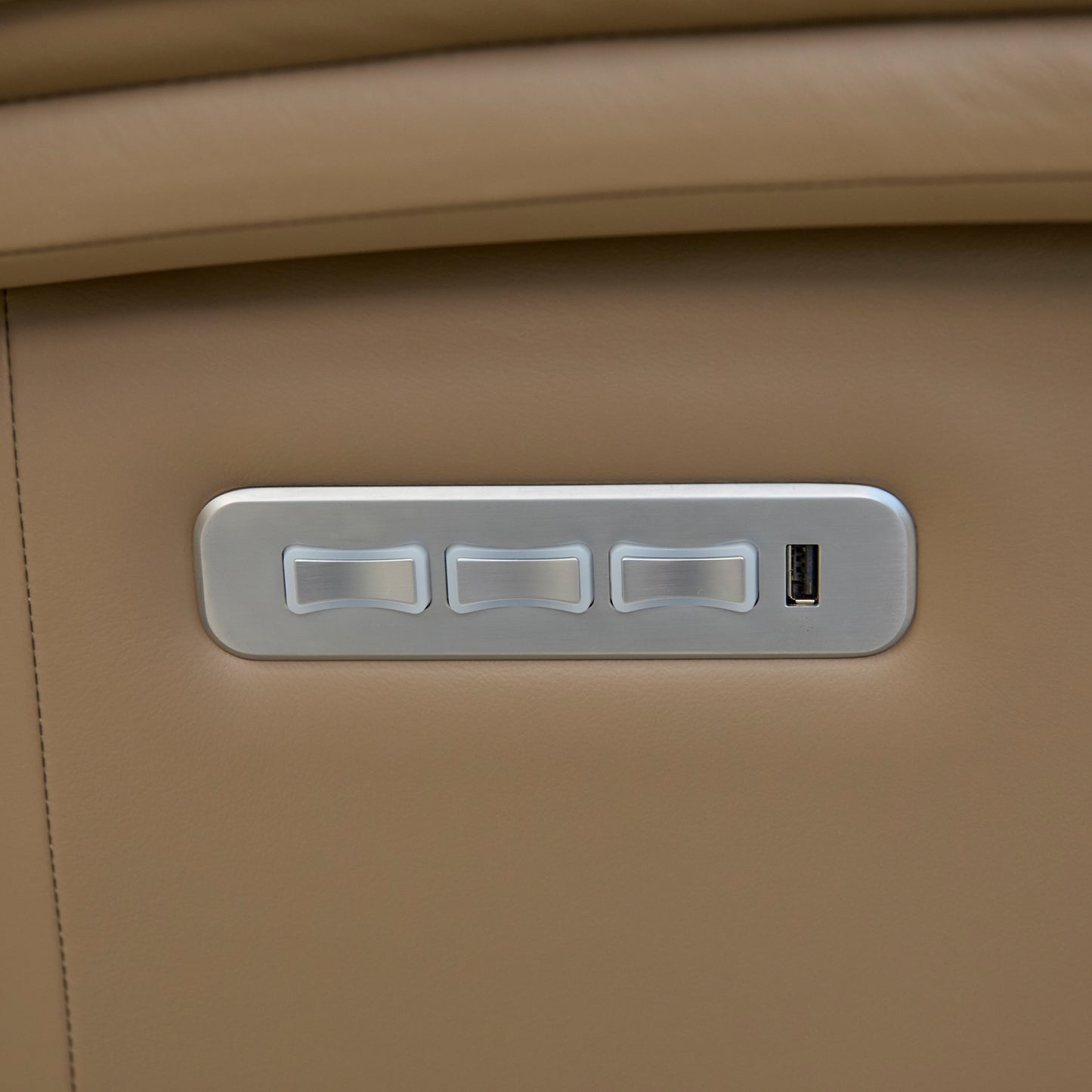 Fjords Paris Leather Recliner Lumbar Support & Rocking Motion Chair