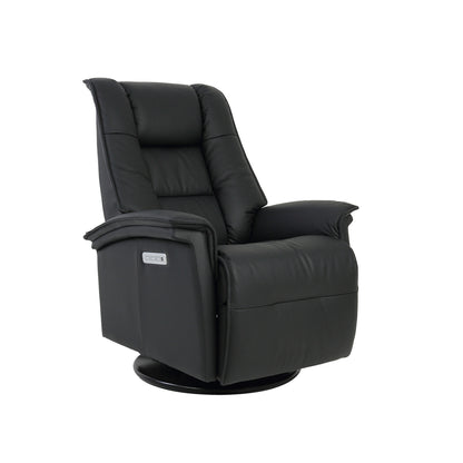 Fjords Paris Leather Recliner Lumbar Support & Rocking Motion Chair