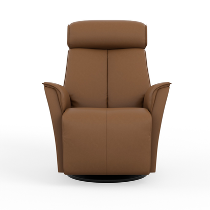 Fjords Venice Leather Swivel Glider Power Recliner Chair