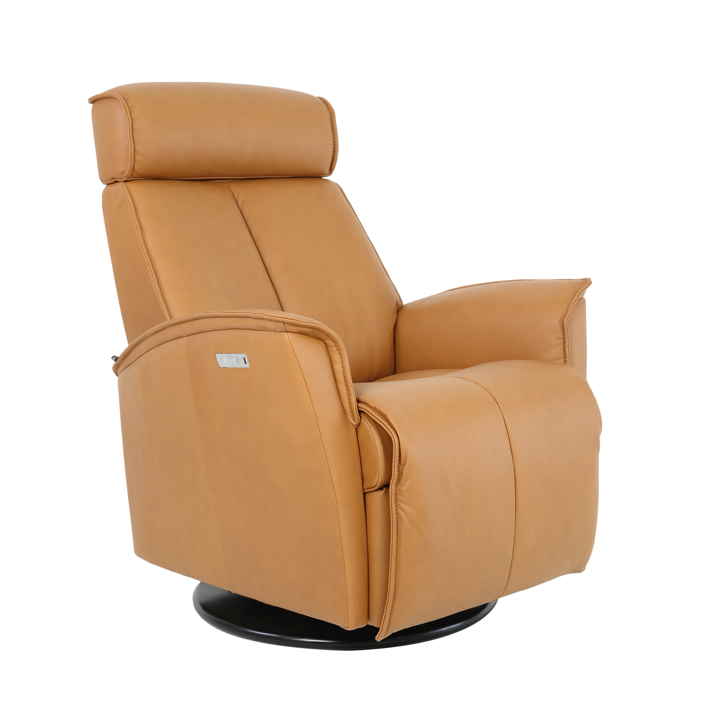 Fjords Venice Leather Swivel Glider Power Recliner Chair