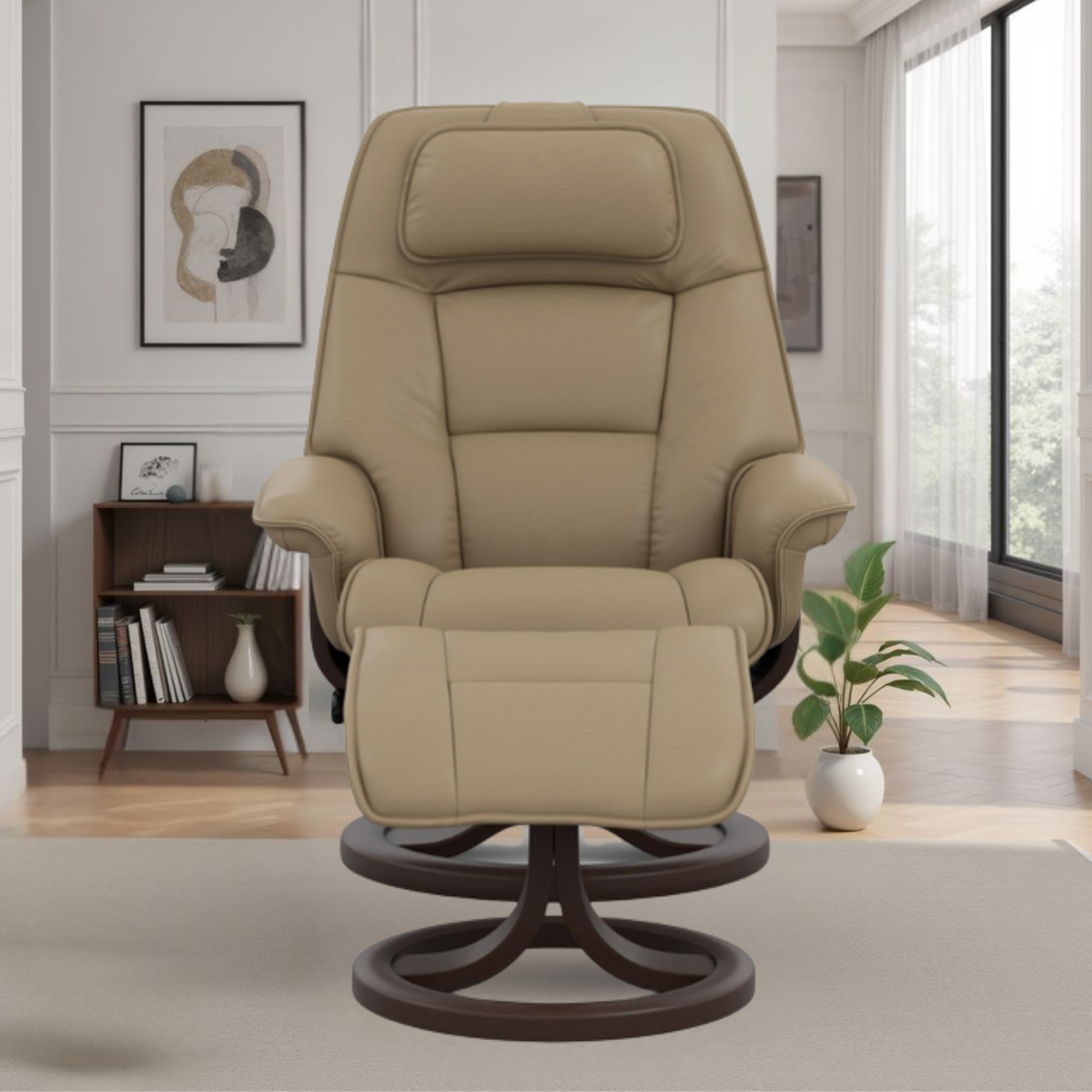 Fjords Admiral R chair in room setting for comfort furniture