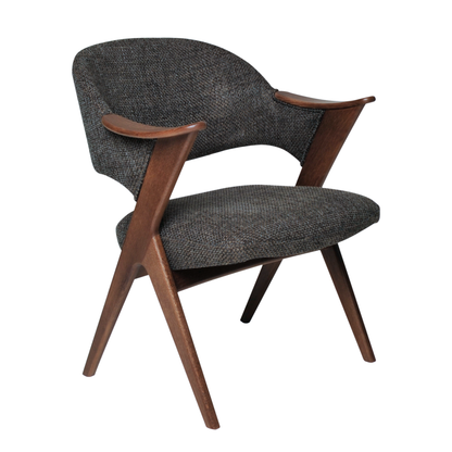 Fjords Blinken Accent Chair with Supportive Backrest and Solid Wood Frame