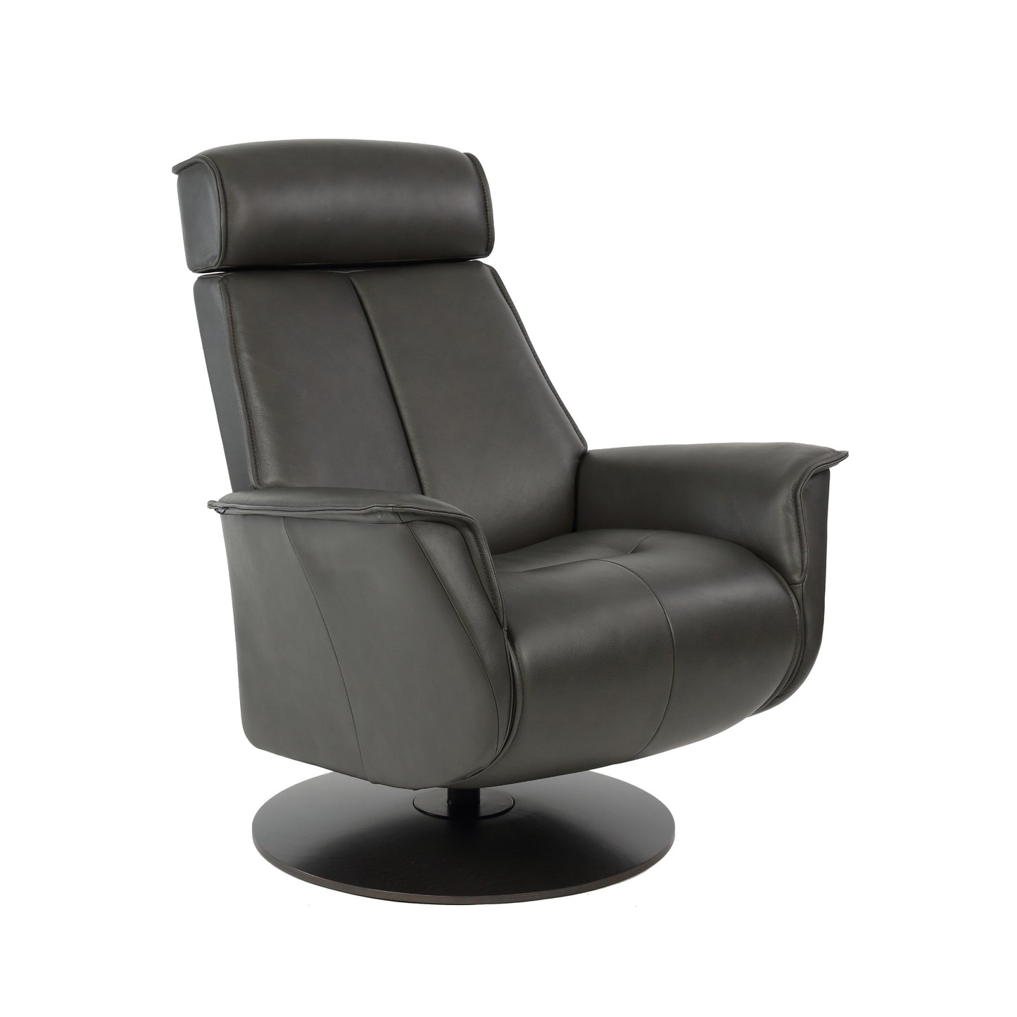 Fjords Bo Leather Power Recliner Chair with Swivel Glider Base