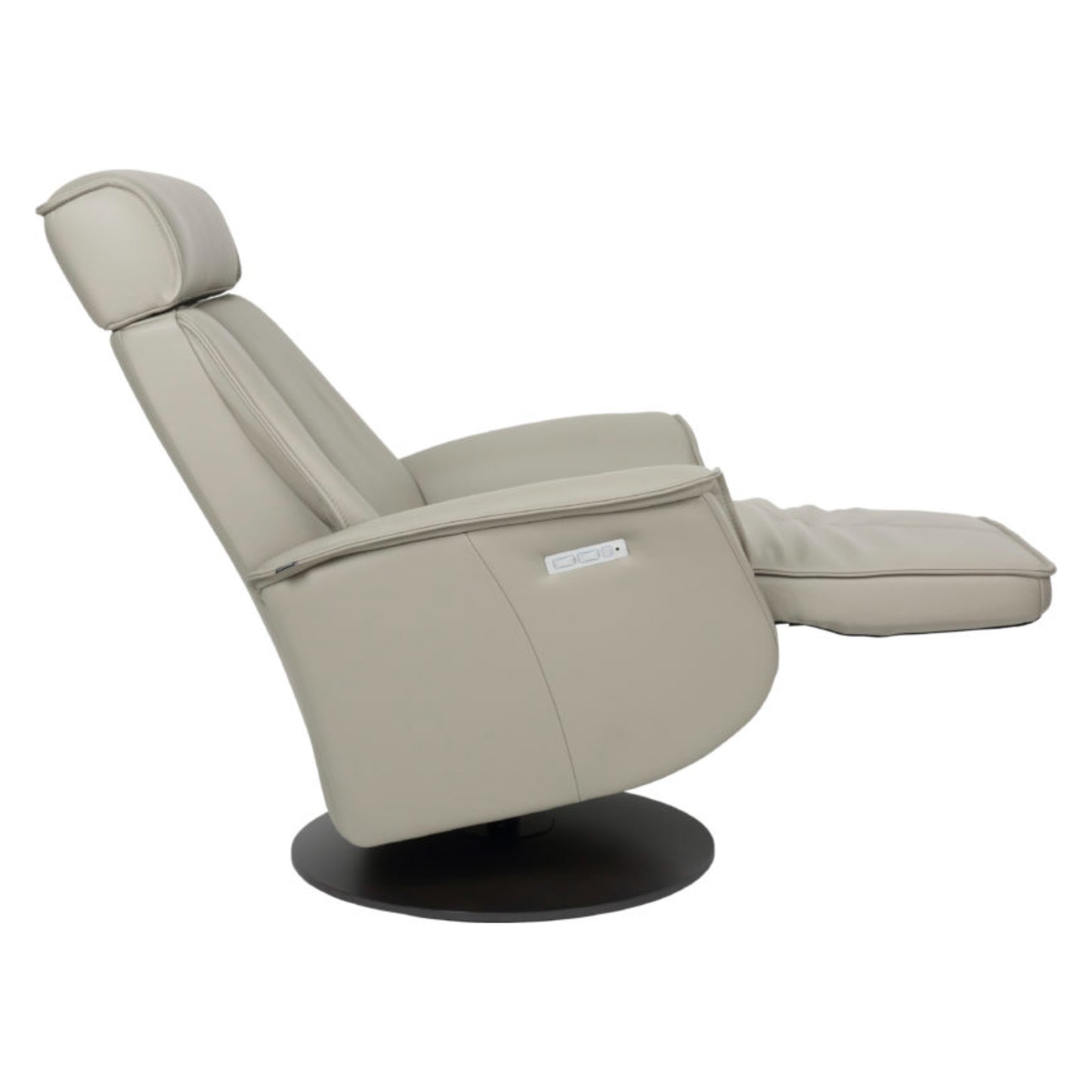 Fjords Bo Leather Power Recliner Chair with Swivel Glider Base