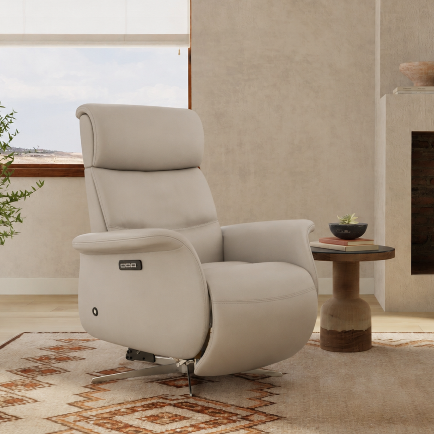 Fjords Cosmo Leather Triple Motor Zero Gravity Recliner Chair-comfortdesignfurniture