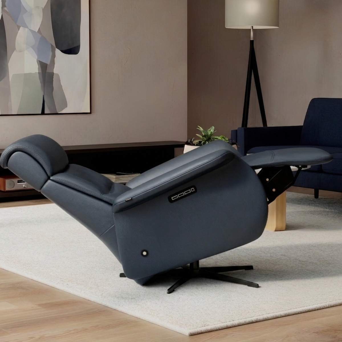 Fjords Cosmo Leather Triple Motor Zero Gravity Recliner Chair Fjords Cosmo Leather Triple Motor Zero Gravity Recliner Chair