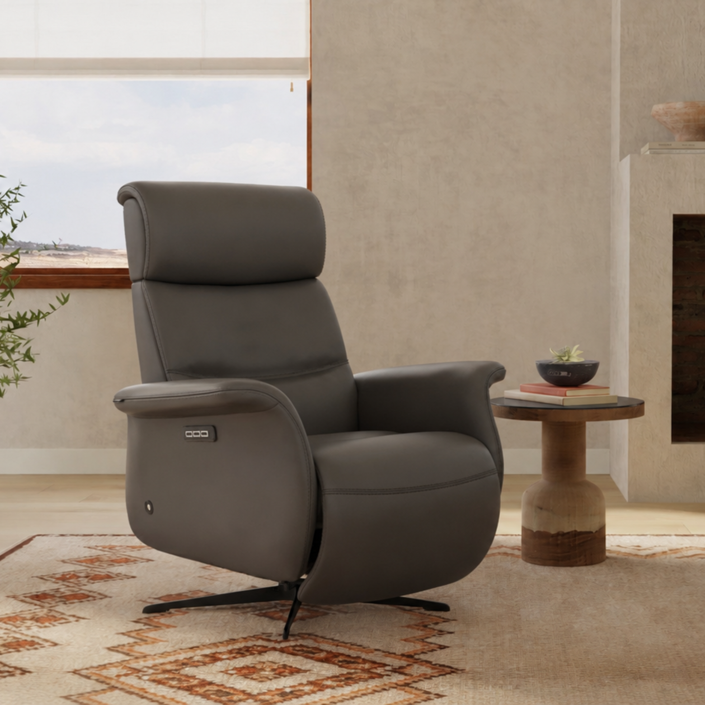 Fjords Cosmo Leather Triple Motor Zero Gravity Recliner Chair-comfortdesignfurniture