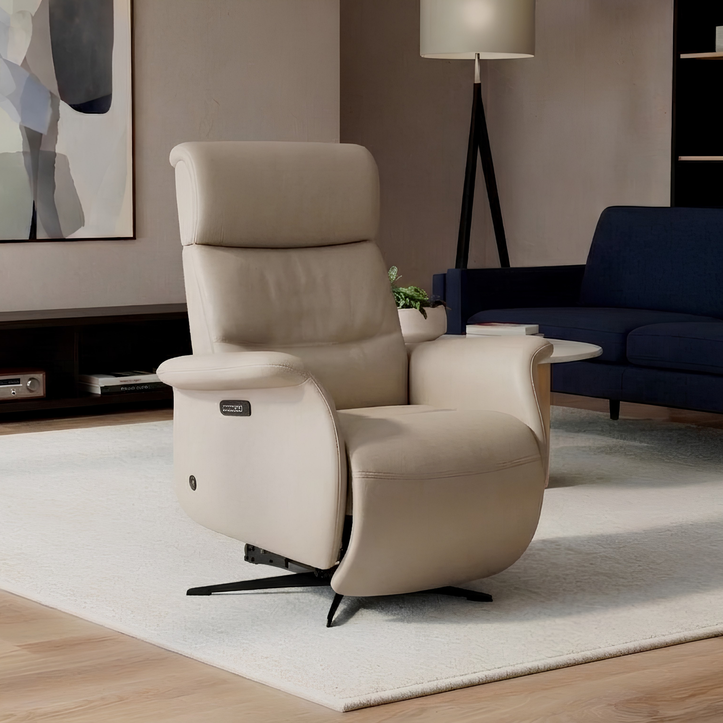 Fjords Cosmo Leather Triple Motor Zero Gravity Recliner Chair-comfortdesignfurniture