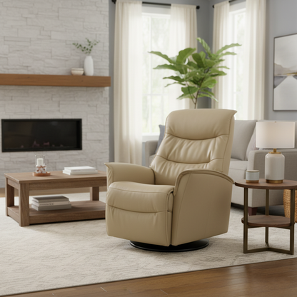 Fjords Dallas Swing Relaxer Leather Recliner Chair