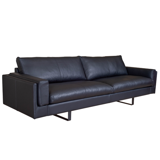 Fjords Endless Modern Leather Sofa with Feather Cushions