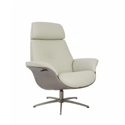 Fjords Falcon Swivel Manual Recliner Chair With Footstool