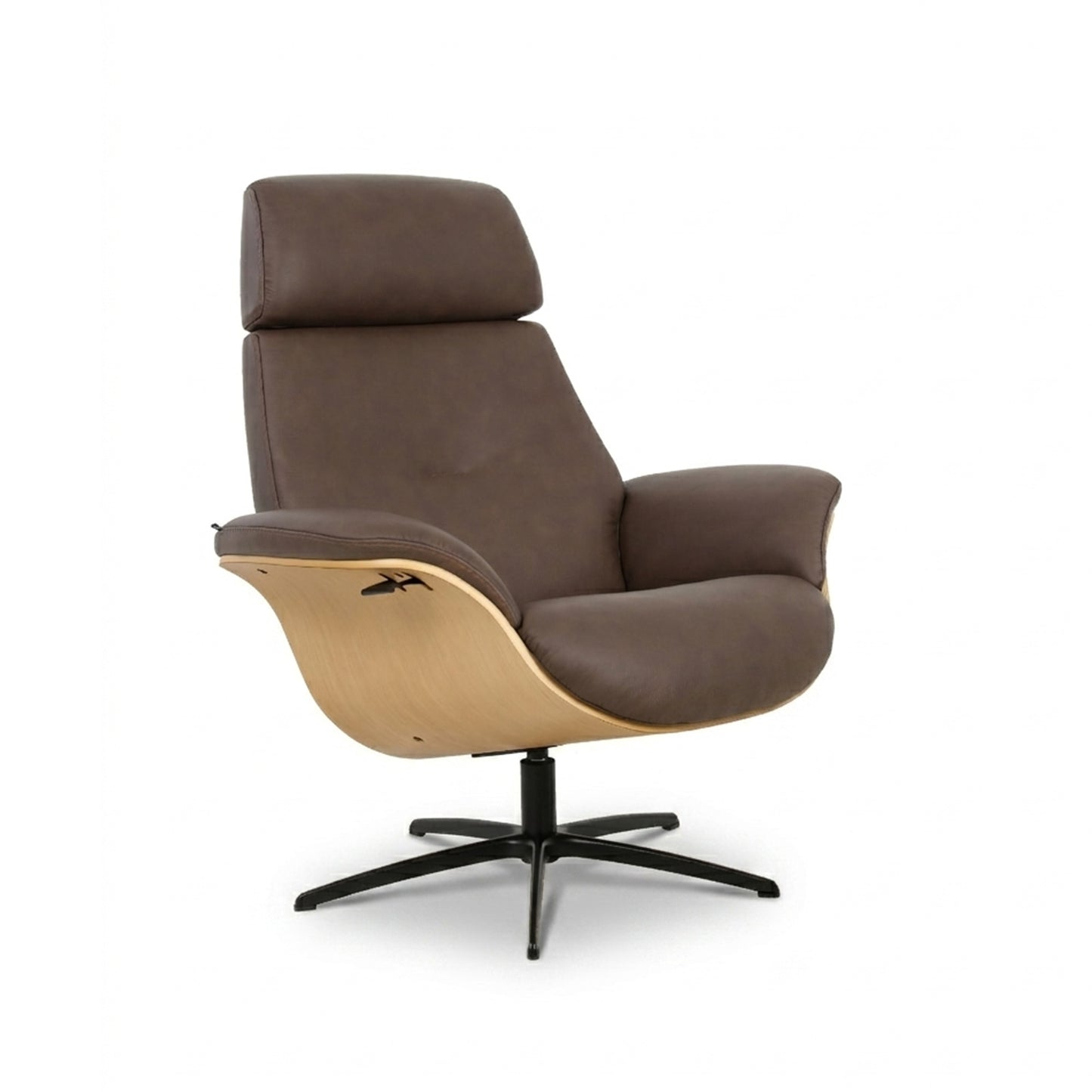 Fjords Falcon Swivel Manual Recliner Chair With Footstool