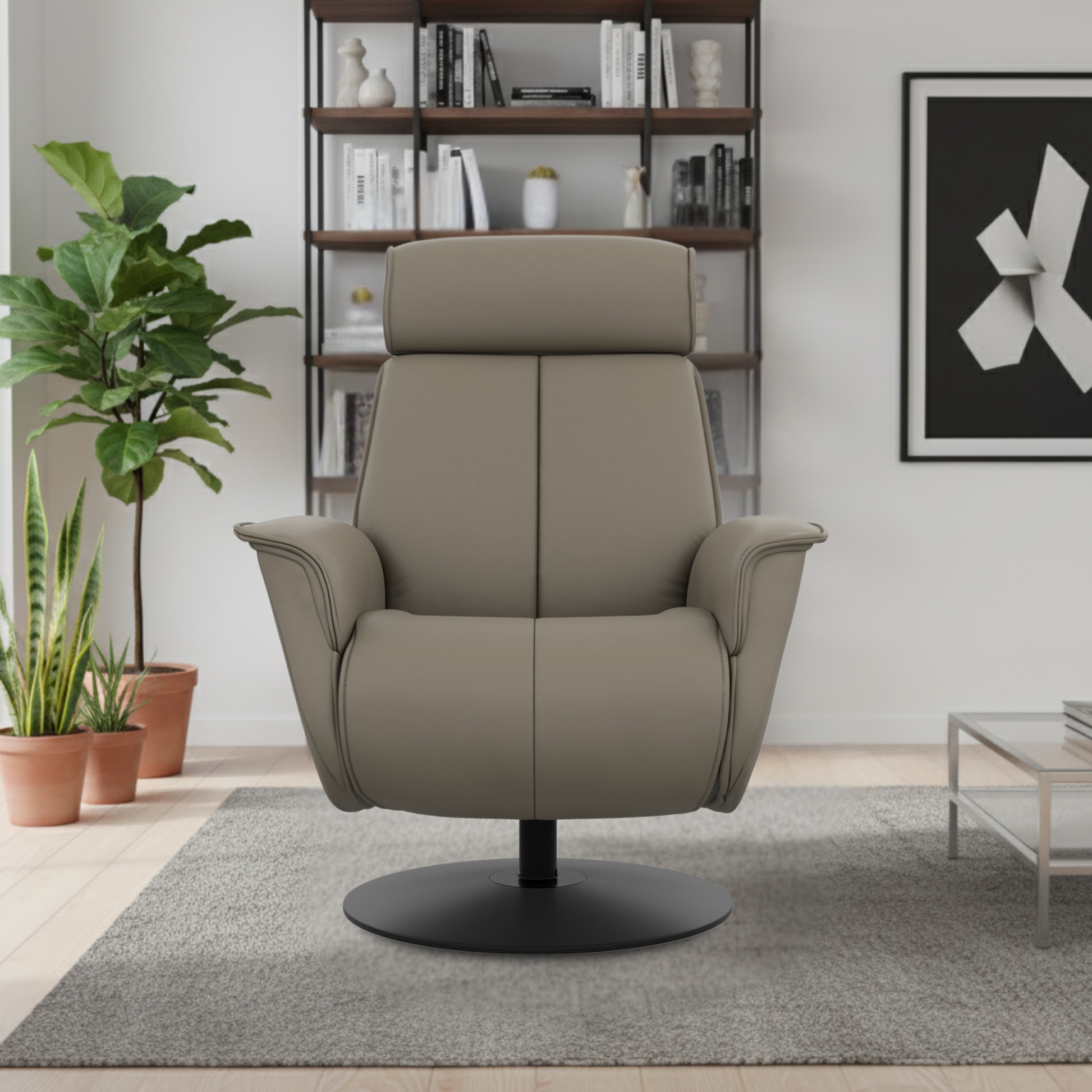 Fjords Bo recliner showing power recline feature and comfort design for comfort furniture