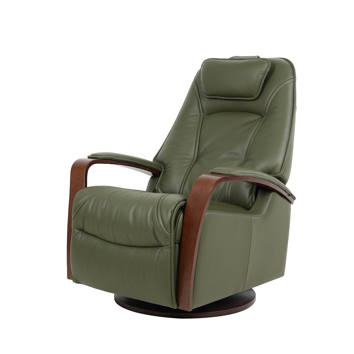 Fjords Helsinki Leather Swing Relaxer With Swivel Glider & Rocker Recliner Chair