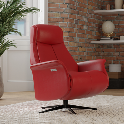 Fjords Jakob power recliner close-up detail for comfort furniture